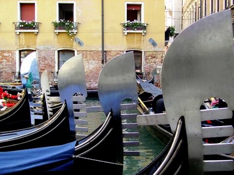 Gondoles Photographie numérique. Venise